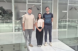 Iš kairės: prof. Vaidotas Marozas, Eniko Vargova, dr. Andrius Splošenko