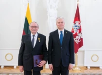 KTU profesorius Arūnas Lukoševičius ir LR prezidentas Gitanas Nausėda