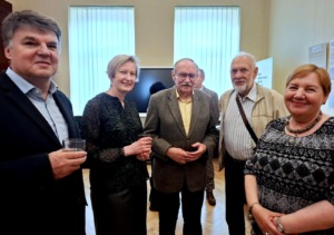 Akimirka i&scaron; knygos pristatymo renignio